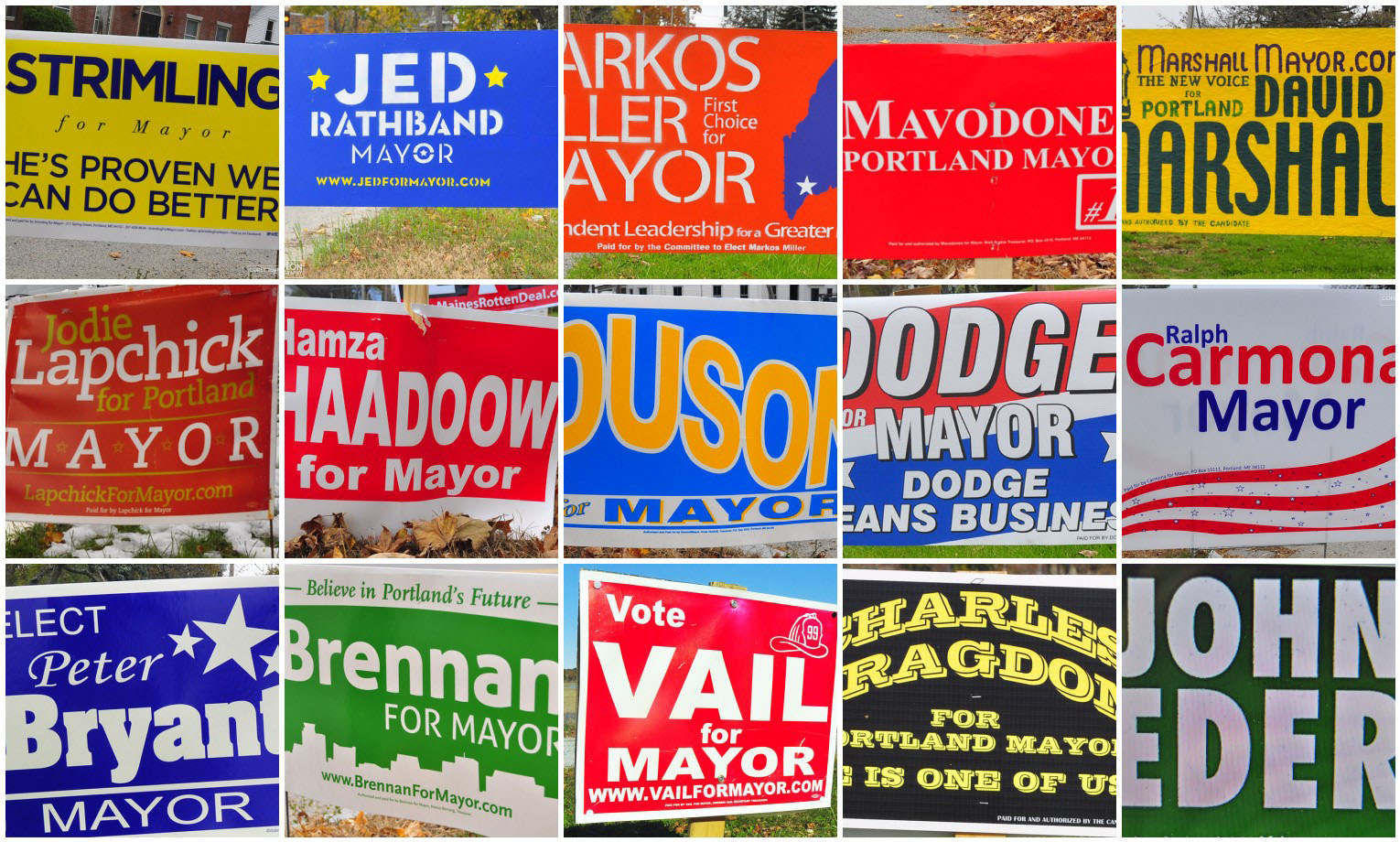 corey templeton photography mayoral election signs