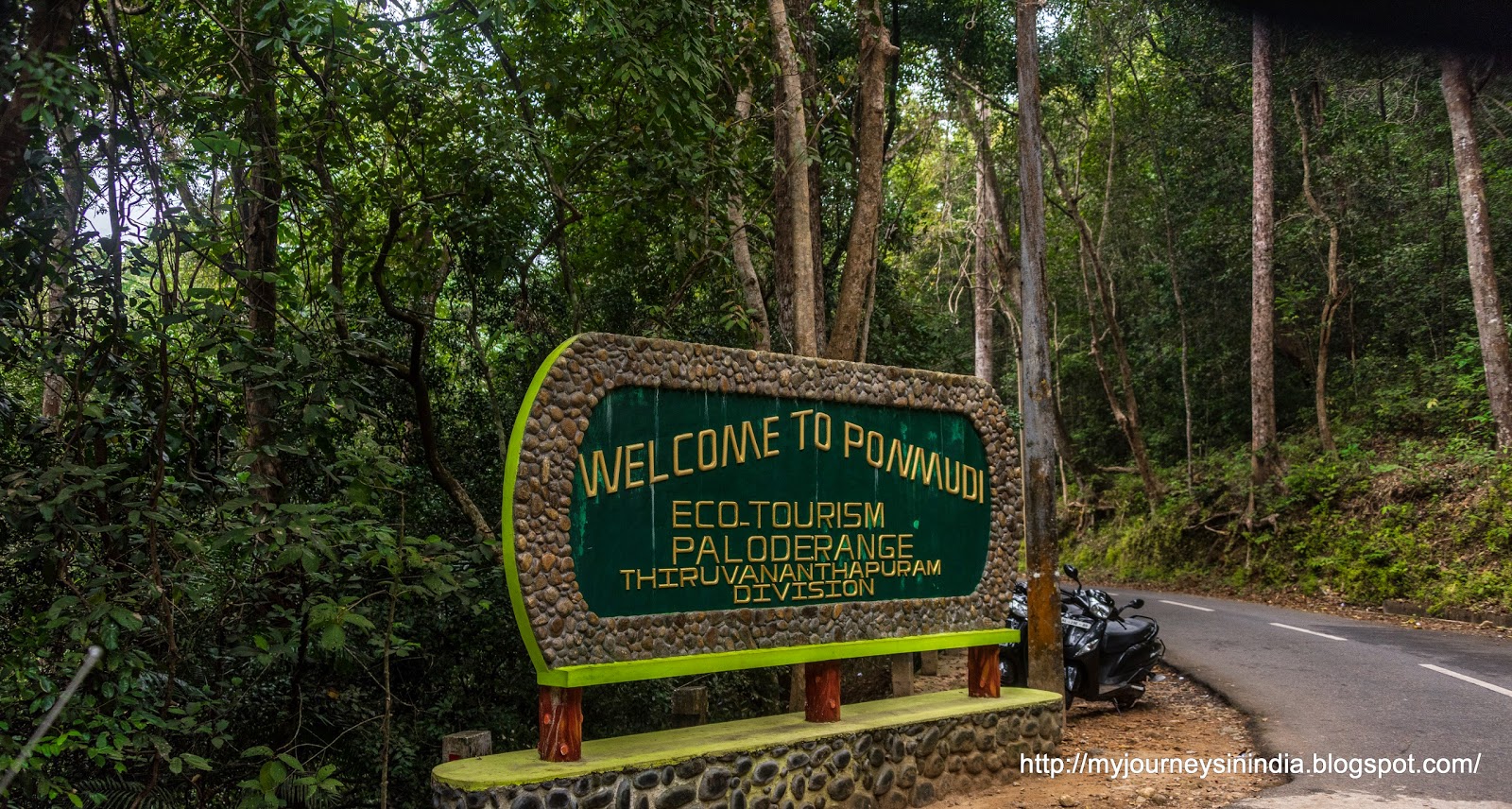 On the way to Ponmudi Hills