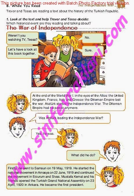 8.SINIF İNGİLİZCE MEB YAYINLARI DERS KİTABI CEVAPLARI SAYFA 59 - Ders