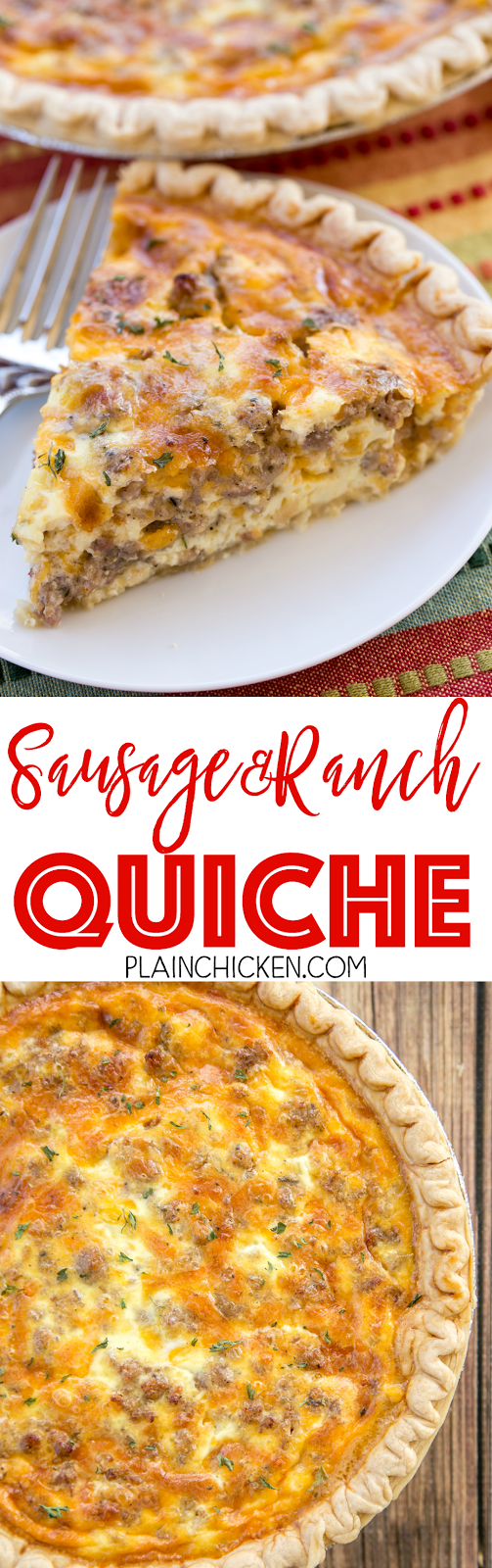Sausage and Ranch Quiche Plain Chicken®