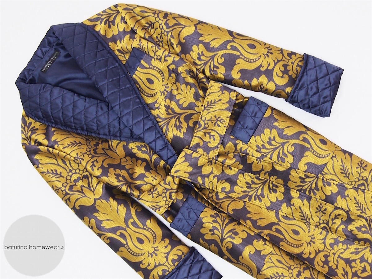 Men's Paisley Silk Dressing Gowns and Smoking Jackets