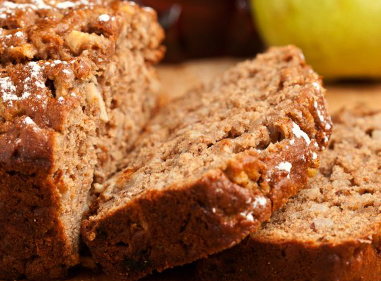 Estelle's PEAR WALNUT BREAD WITH QUICK APPLE BUTTER