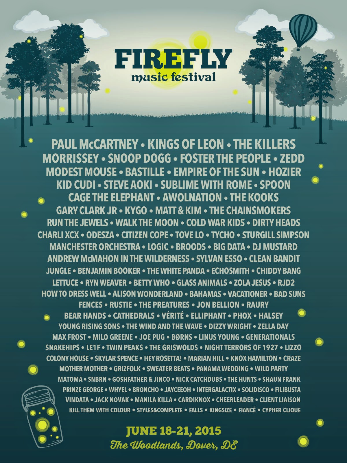 DIÁRIO DOS BEATLES Paul McCartney será a atração principal do Firefly Music Festival