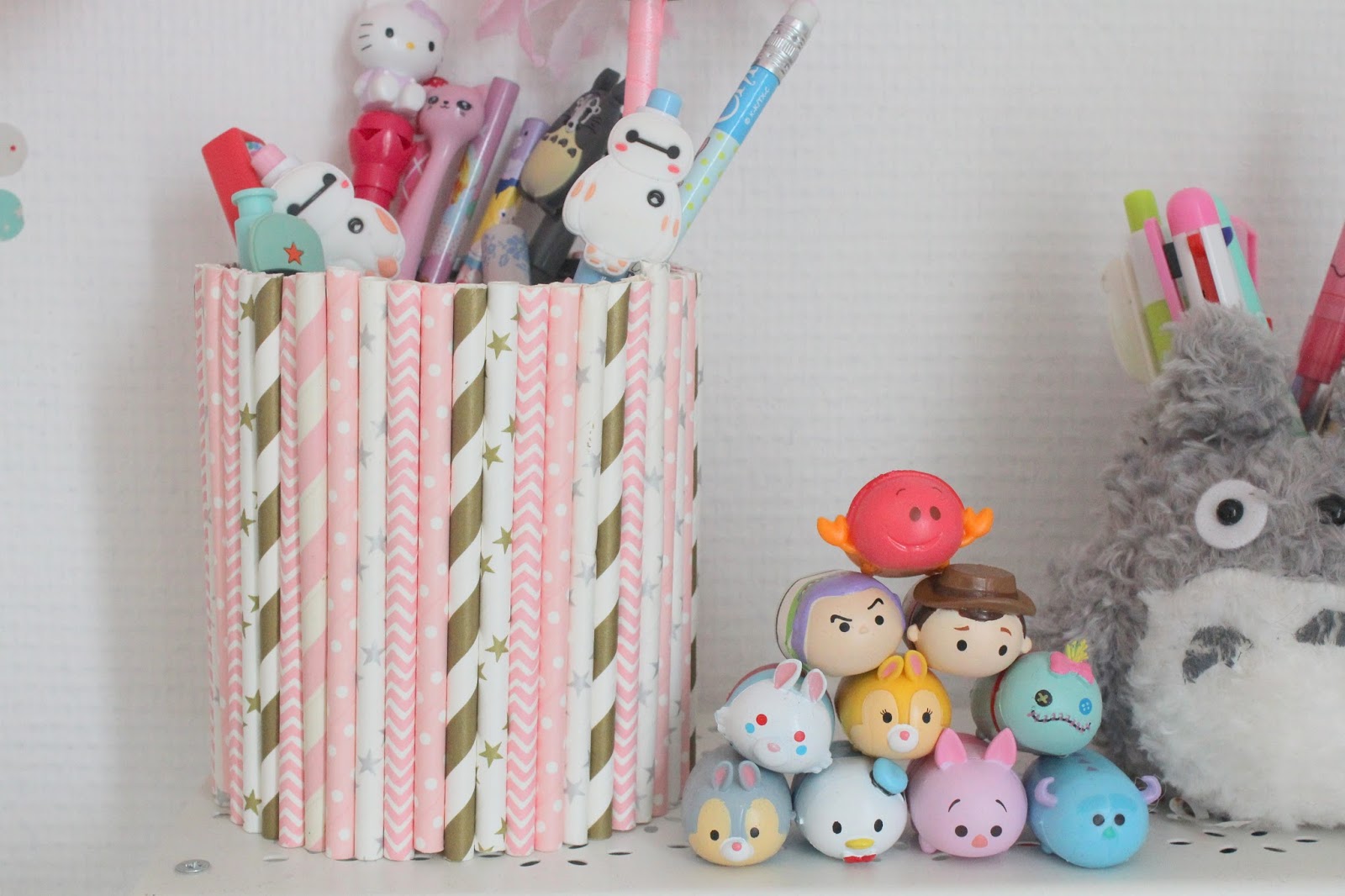 Diy Un Pot A Crayons Original Avec Des Pailles