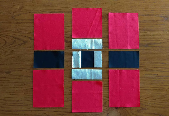 Santa's Belt quilt block tutorial for Christmas quilt along