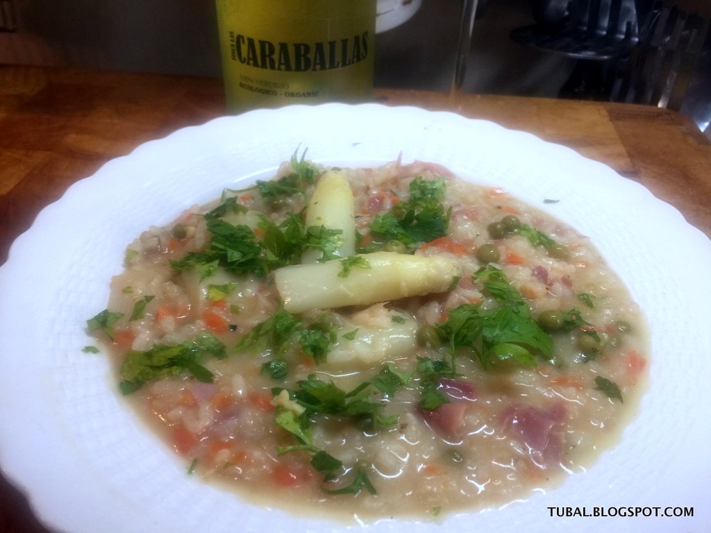 TUBAL RISOTTO DE ESPARRAGOS BLANCOS AL CARABALLAS