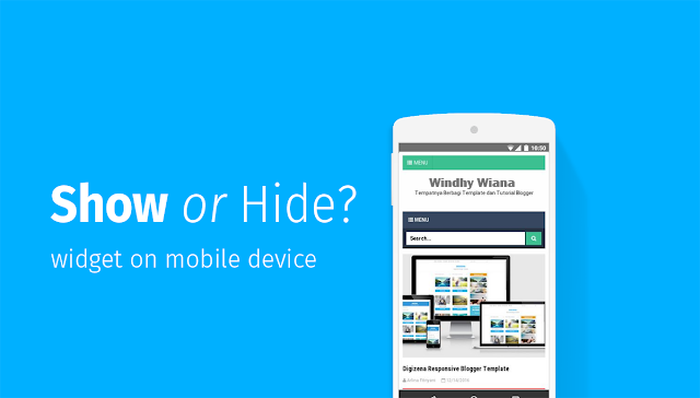 How to hide or display widgets on a mobile device