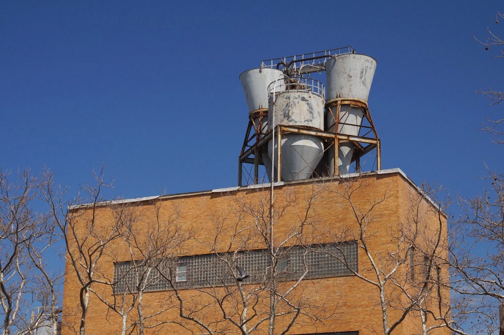 Manufacturing equipment on roof of Harte & Company building