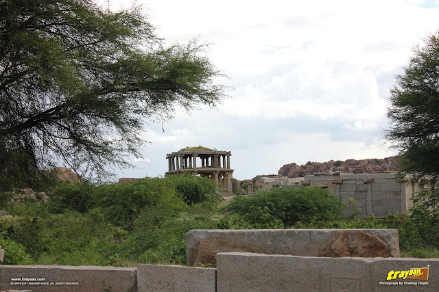 Two storied gateway, aernear Vithala temple, Hampi