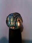 Paua Shell Crystal Ring