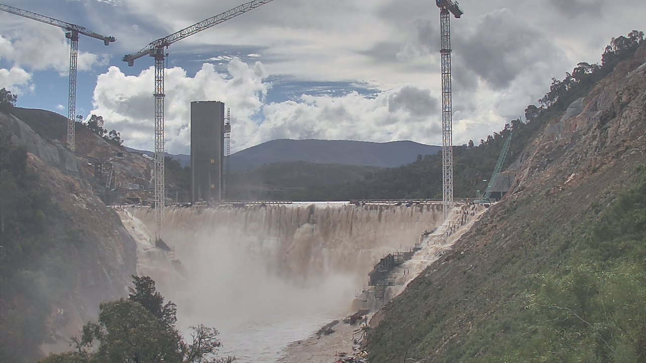 kae's bloodnut blog Cotter Dam, ACT, construction site live cam
