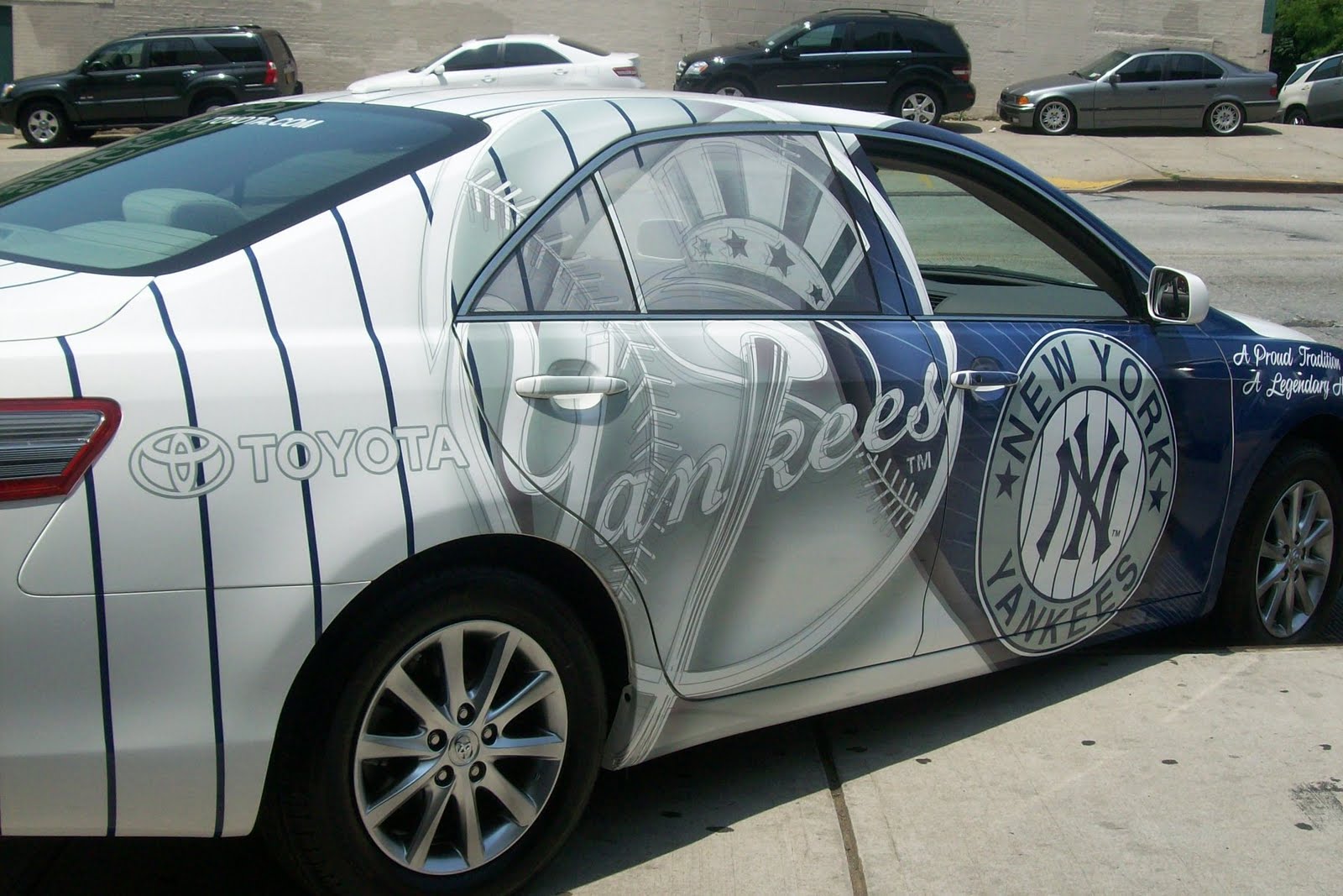 Fordham Toyota Official NY Yankees 2011 Hybrid Camry Displayed At