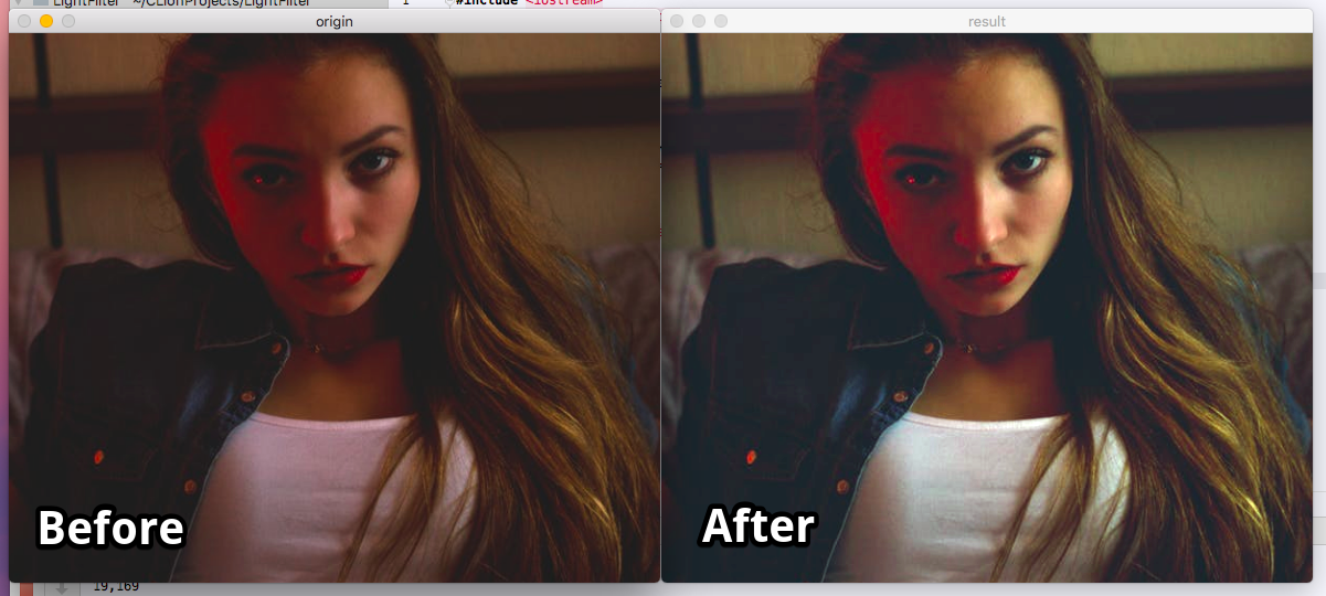 OpenCV Make sharpen image color