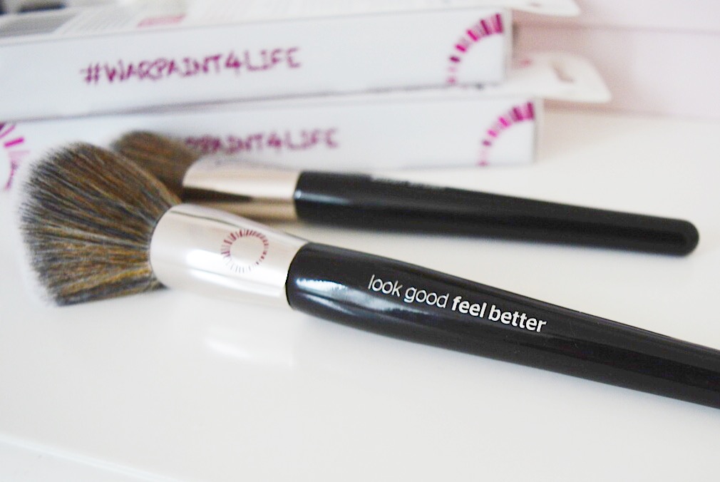 Look Good Feel Better makeup brushes, FashionFake, beauty bloggers, cancer awareness