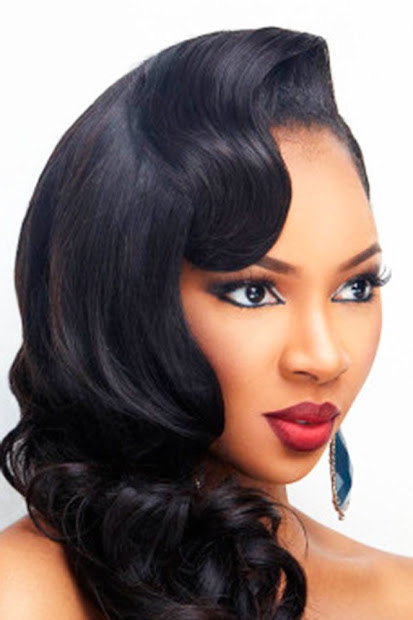 bridal hair with weave & makeup
