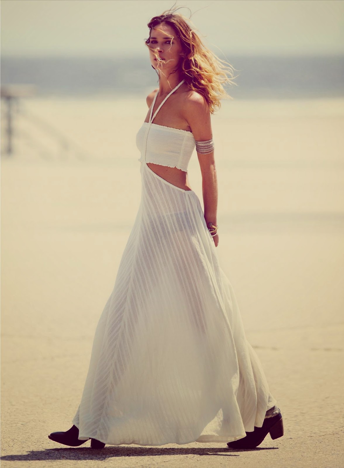 Erin Wasson flaunts bohemian summer designs for the Free People E