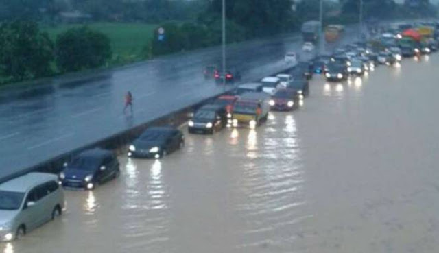 PT Jasa Marga Blamed Delta Mas for 30cm water puddle in Jakarta-cikampek toll 