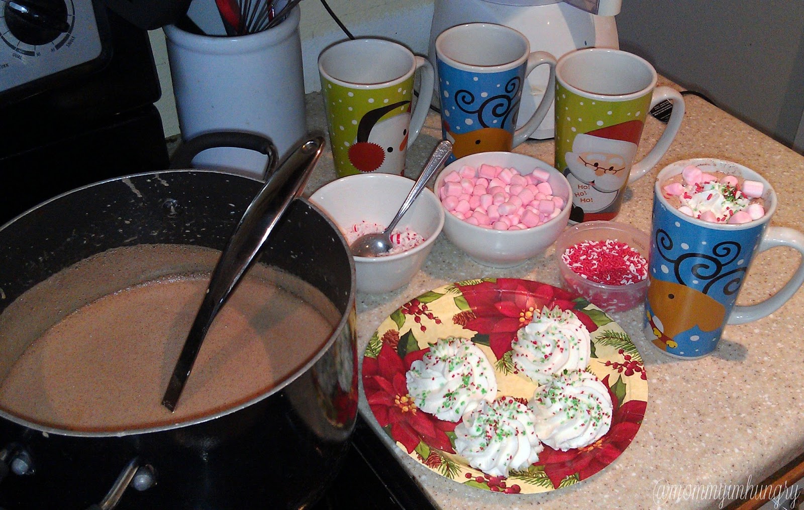 MIH Recipe Blog Frozen Whipped Cream with Stove Top Hot Cocoa