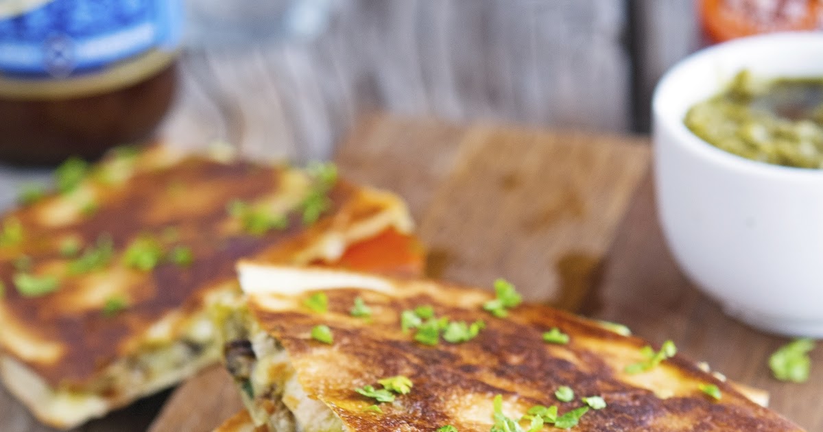 The Iron You Grilled Vegetable Quesadillas with Kale Pesto