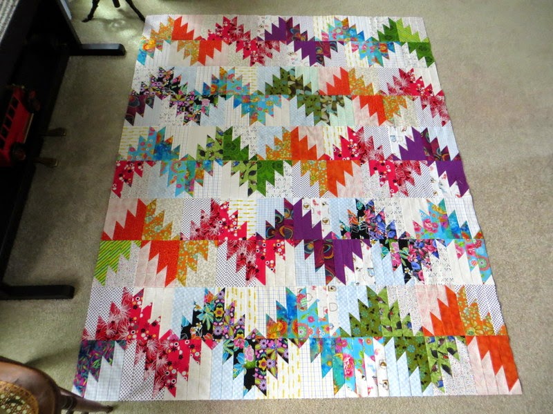 The Way I Sew It Scrappy Mountain Majesties Quilt Top