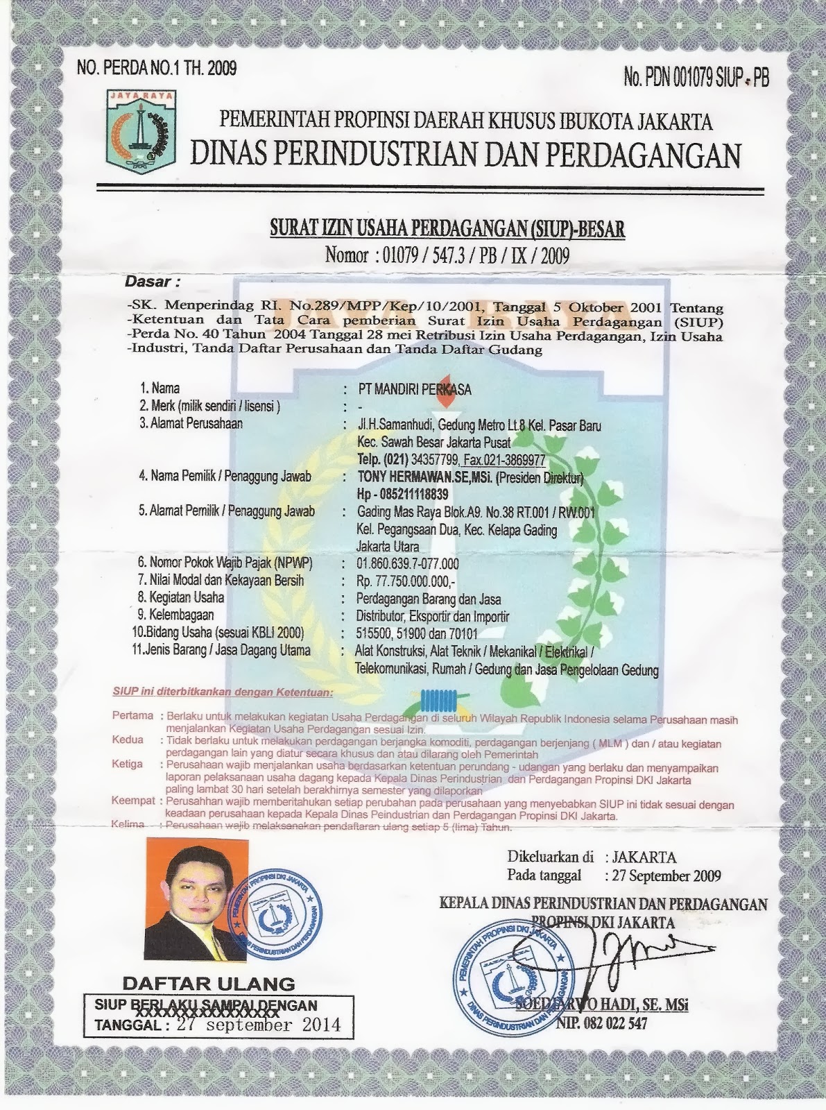 Cara Membuat Surat Izin Usaha Perdagangan Kecil Kumpulan Surat Penting