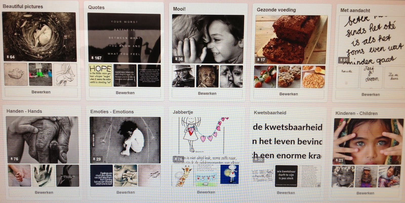 Ik ben ook te vinden op Pinterest