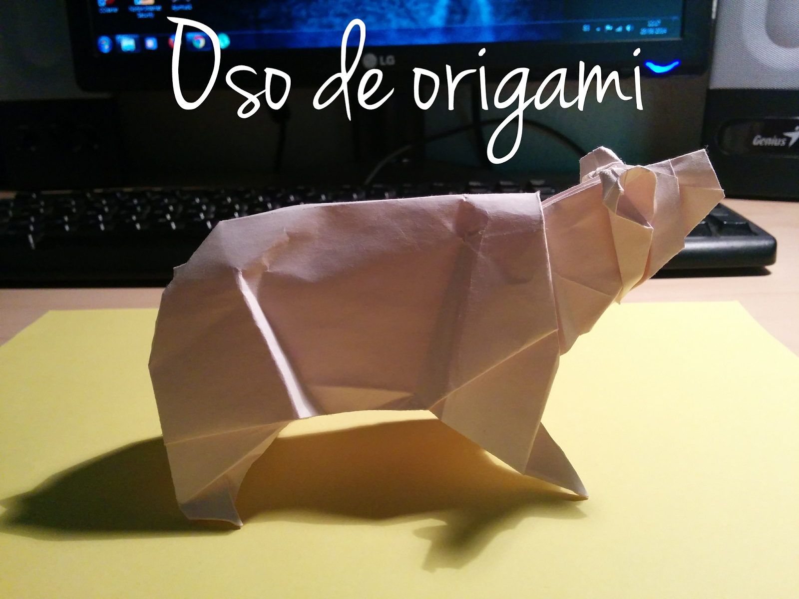Los chiribiquis de Winga Oso de origami