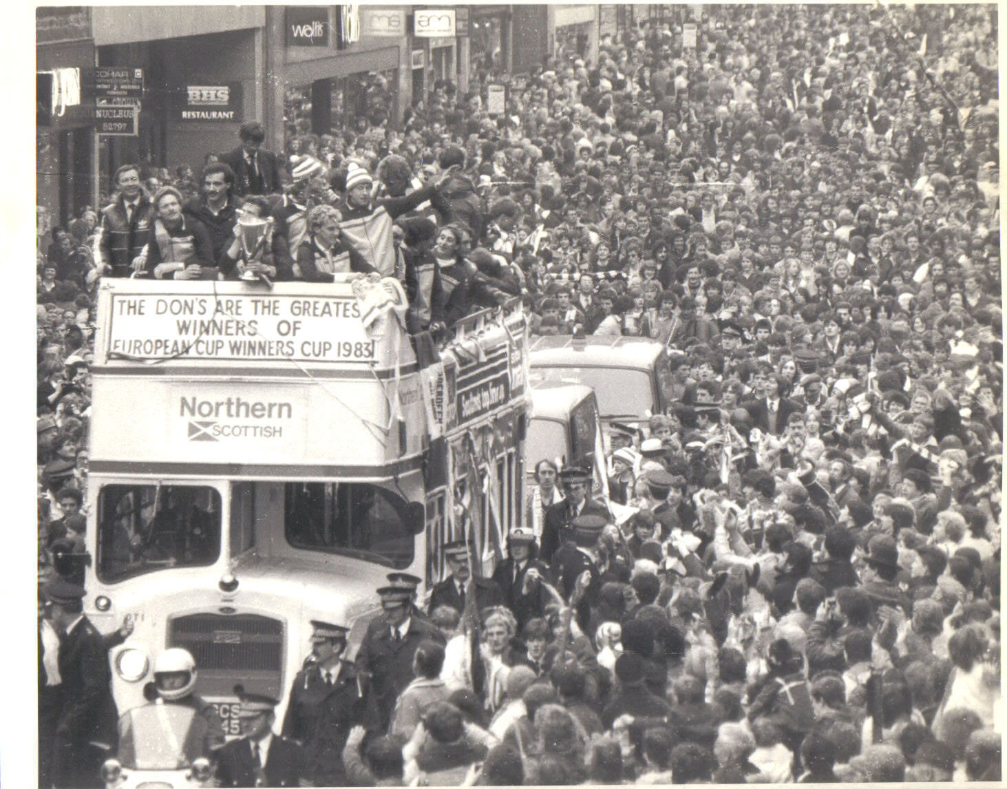 Old Scottish Football Aberdeen European Cup Winners Cup Winners 1983