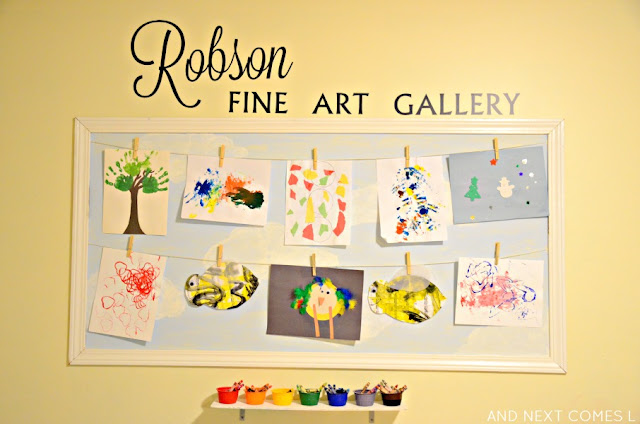 How to display children's artwork at home
