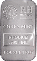 rhodium bar bullion