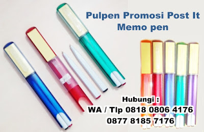 Pulpen Promosi Post It Atau Memo pen