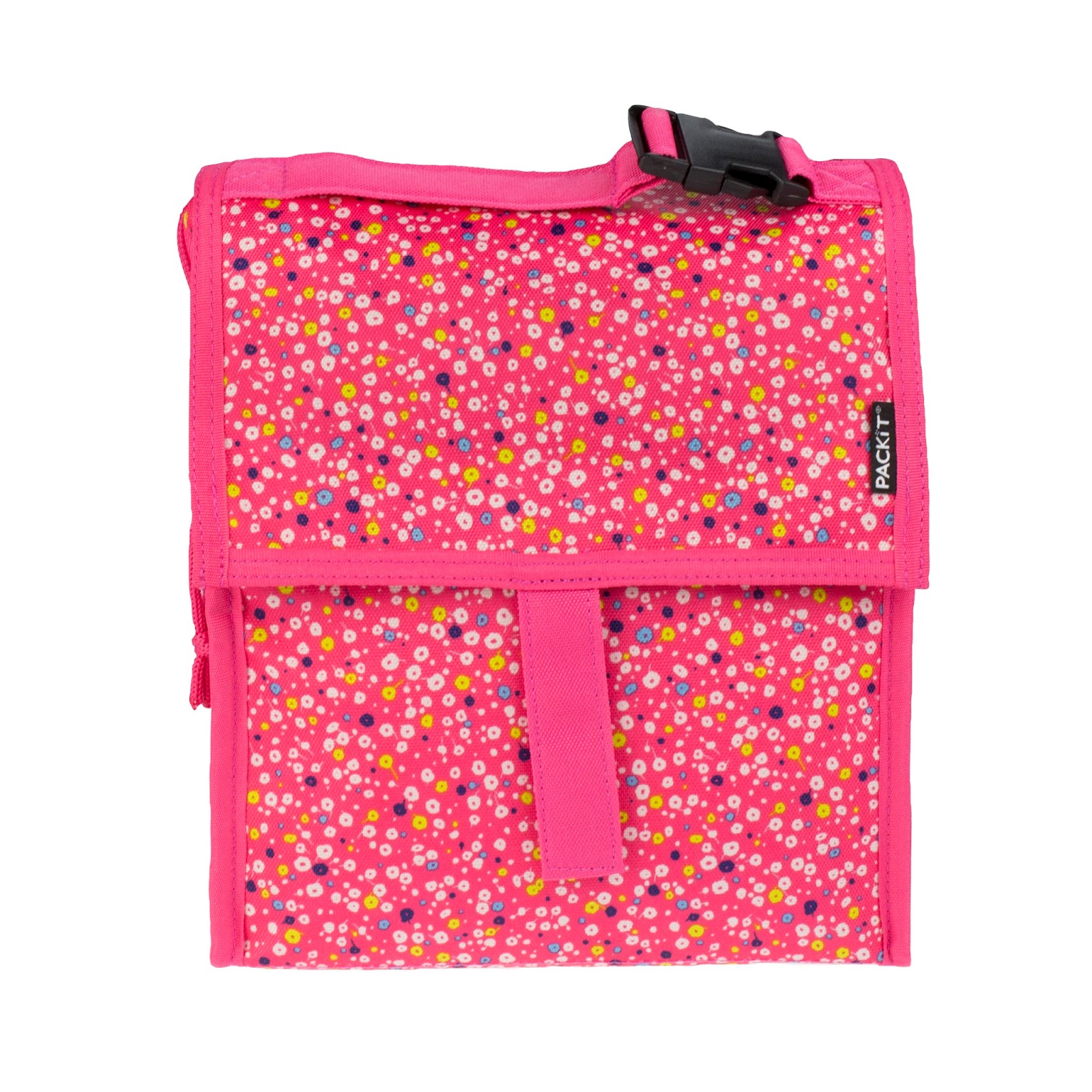 PackIt Freezable Lunch Bag with Zip Closure (Hot Pink)