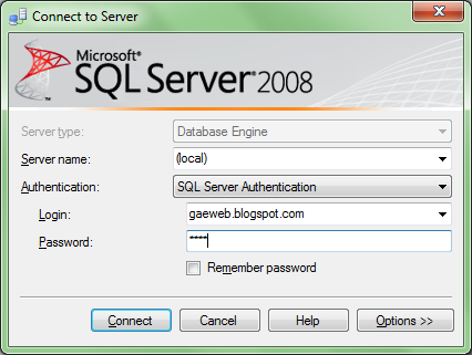 login sql server 2008