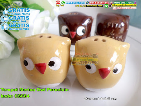 Tempat Merica Owl Porcelain