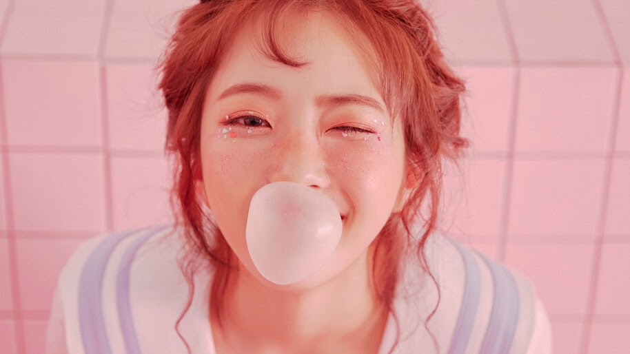 Hyeseong, Elris, K-Pop, Girl, Wink, Bubble Gum, 4K, #6.847