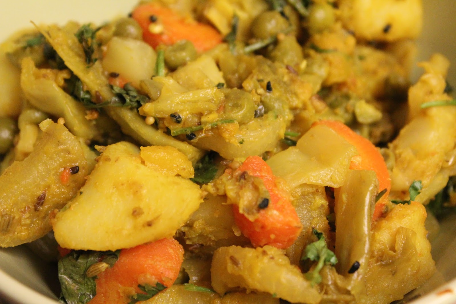 Aparna's Cookbook Bengali Vegetable Medley (Panch mishali)