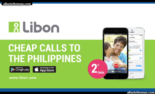 LIBON app offers very cheap international calls to the Philippines