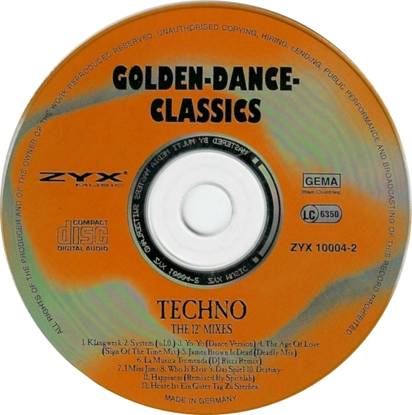 Los 90 En MP3 II: V.A. - Techno - The 12'' Mixes (CD Compilation 1994)