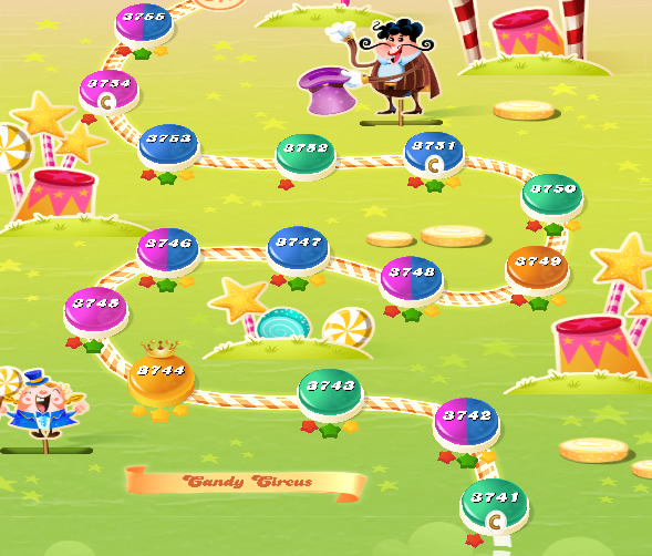Candy Crush Saga level 3741-3755 Candy Crush Saga level 3741-3755
