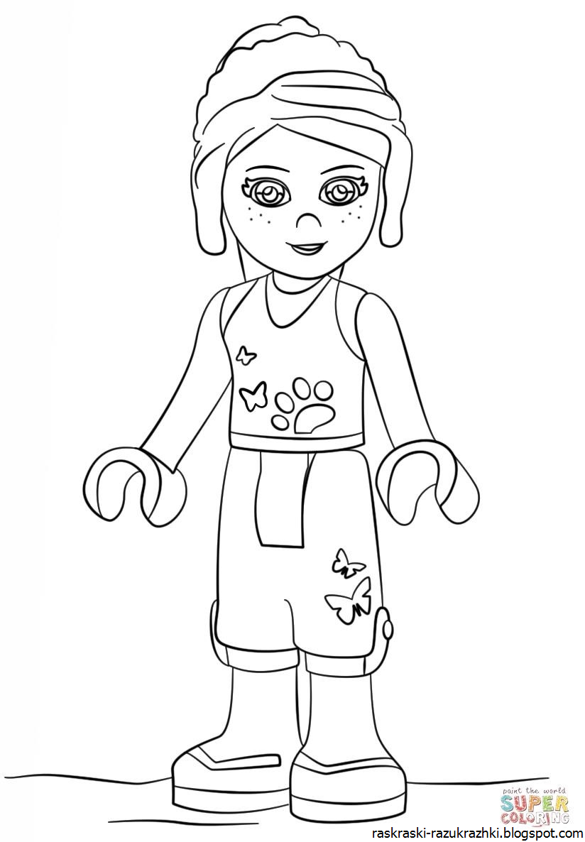 Раскраска Лего Френдс Распечатать Для Девочек