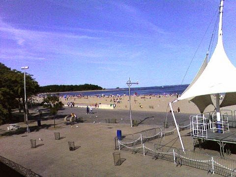 Activities at Orchard Beach, Bronx