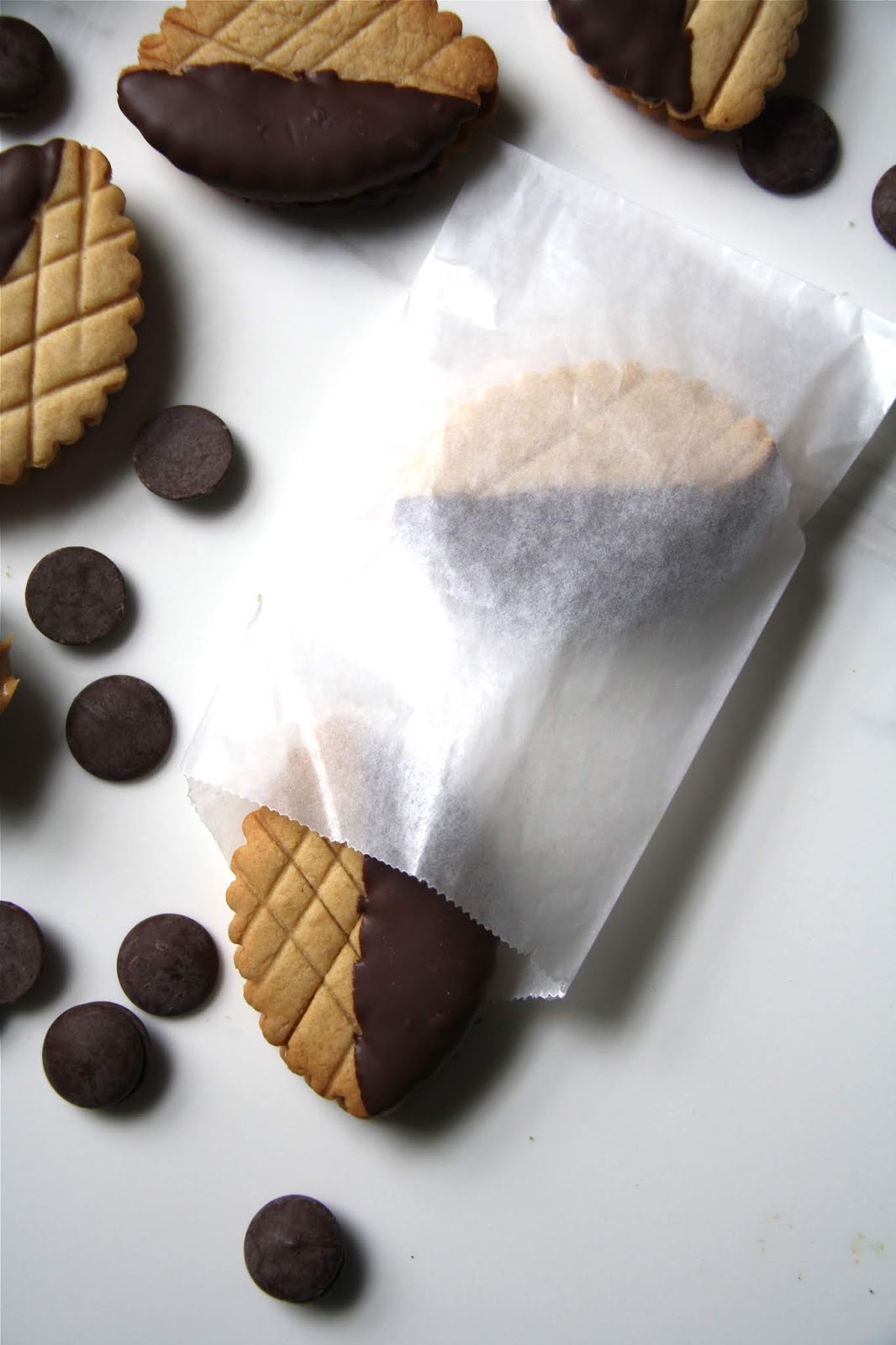 salted sugared spiced™ Chocolate Dipped Nutter Butter Cookies