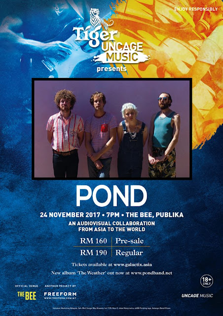 Tiger #UncageMusic presents POND Live in Malaysia