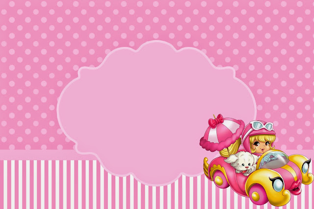 Penelope Glamour Bebé: Invitaciones para Imprimir Gratis. Para hacer Invitaciones, Tarjetas o Marcos de Penelope Glamour Bebé para Imprimir Gratis.