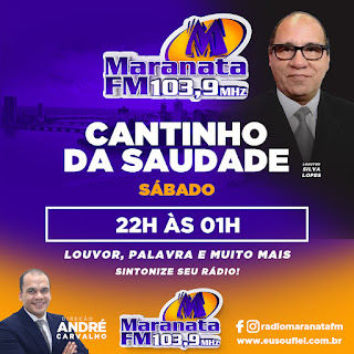 Banner Programa de Rádio cantinho da Saudade com Silva Lopes