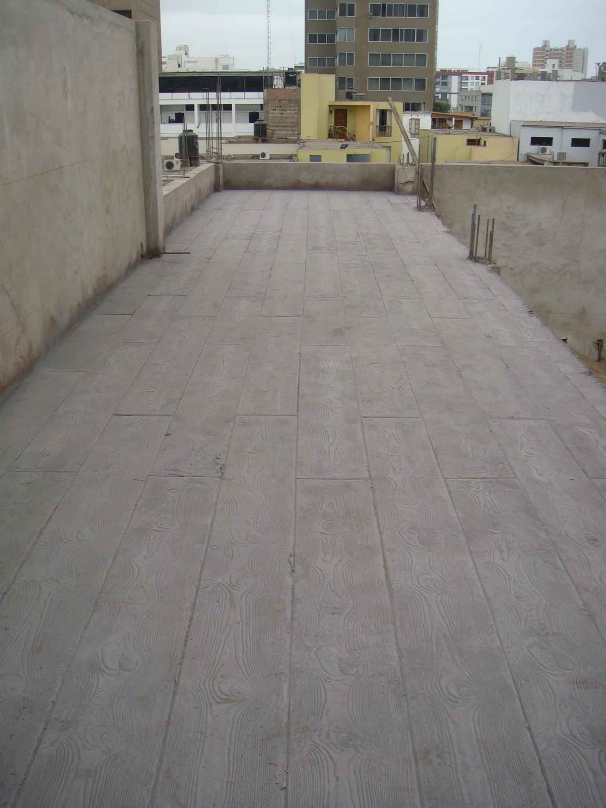 Increte Perú - Systems: Obra en Proceso: Piso de Concreto Decorativo en