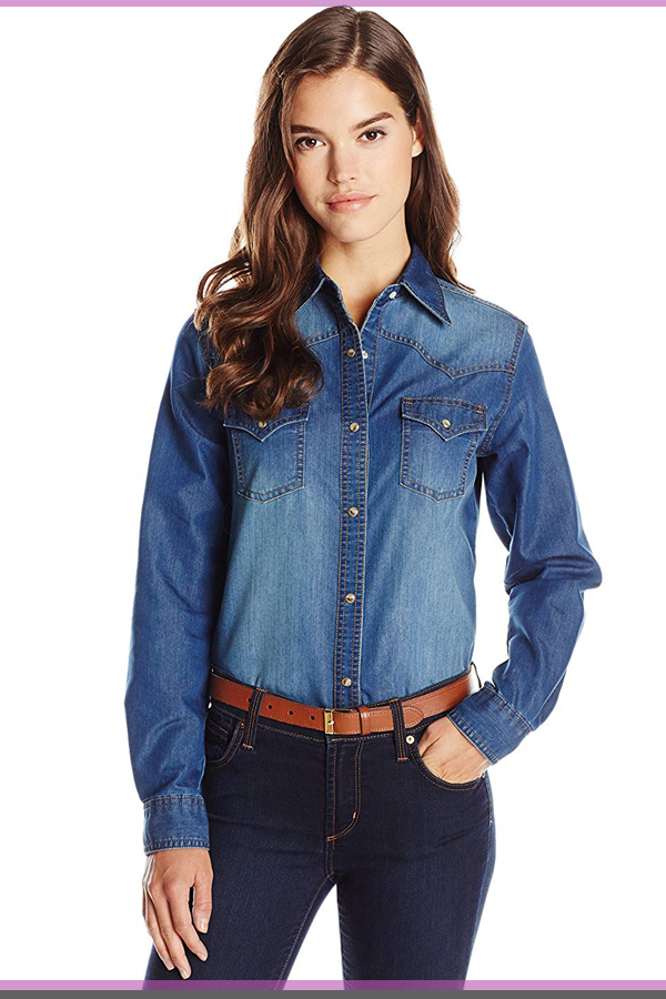womens denim shirt
