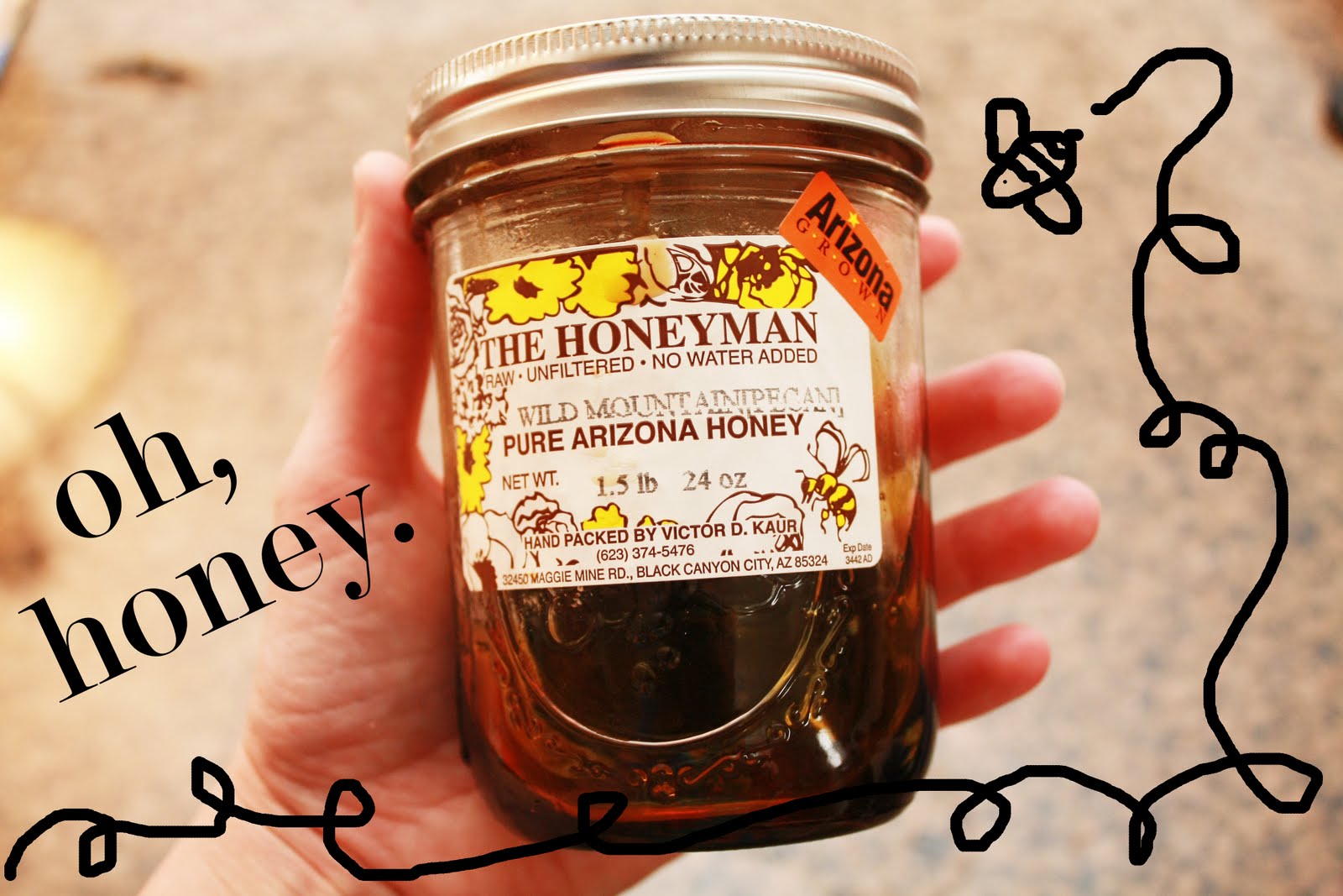 little momma and company busy bees, made with honey.