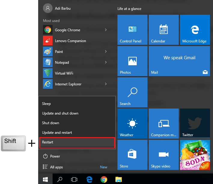 Trei modalități de a accesa meniul Opțiuni de pornire Windows 8 sau 10