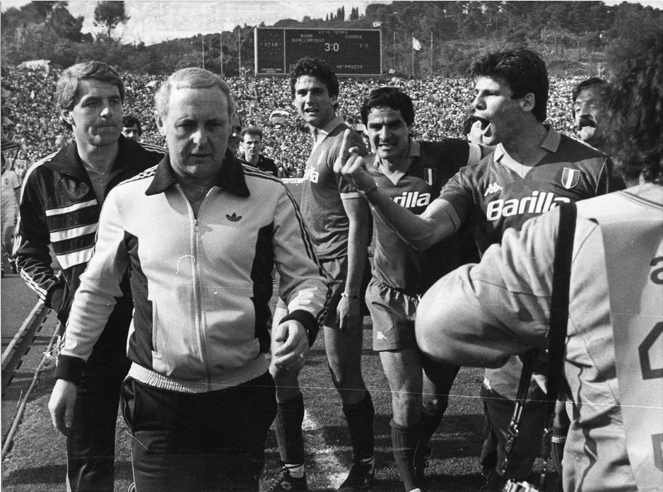 Old Scottish Football Roma v Dundee United 1984 European Cup Semi Final
